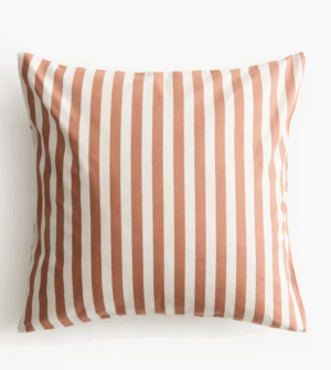 Housse de coussin d’extérieur rayé terracota H&M