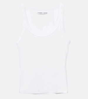 Débardeur basique blanc pull and bear