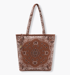 Tote bag matelassé bandana – Marron promod