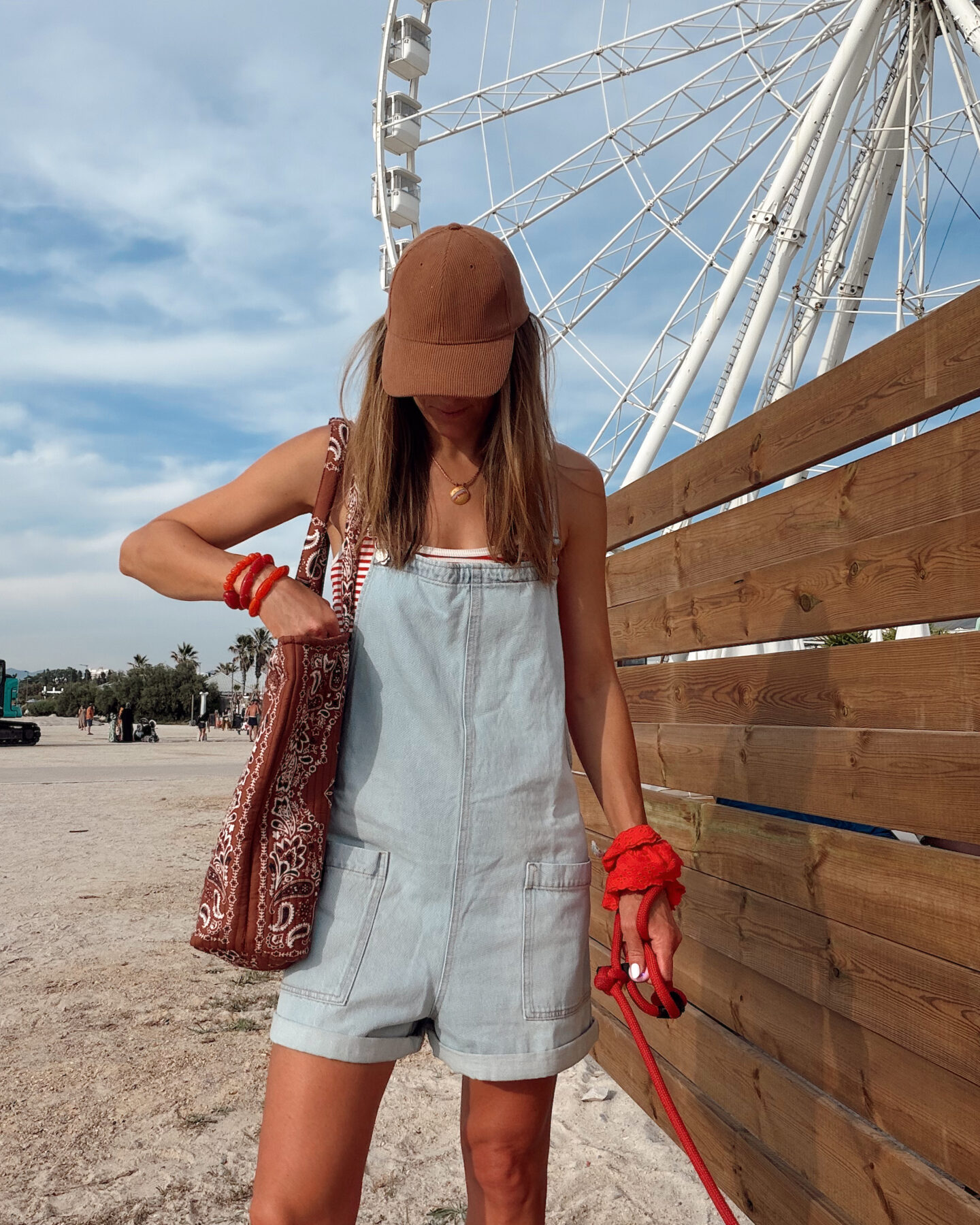 salopette en jean claire pull and bear @chon.and.chon
