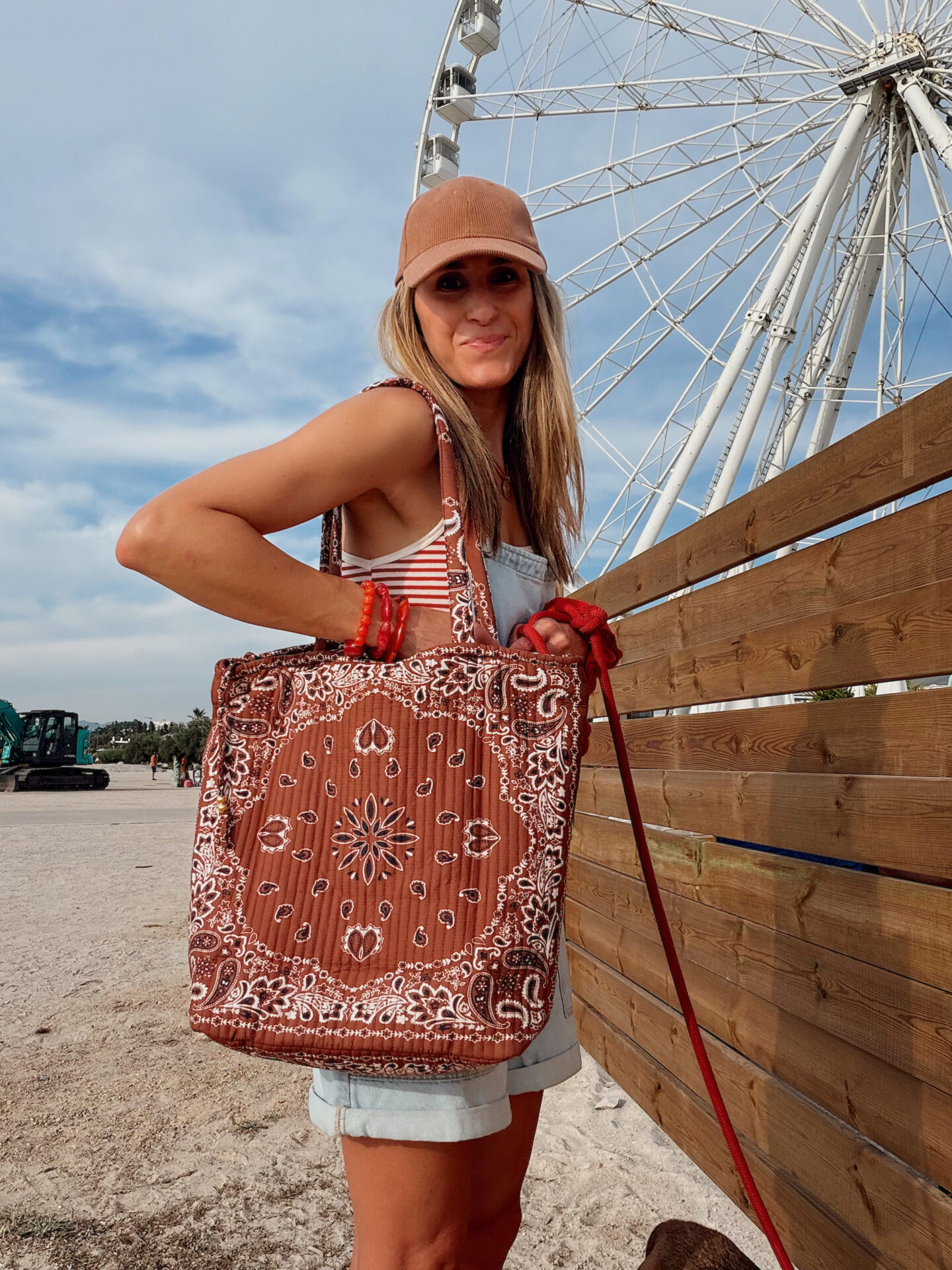 tote bag sac bandana marron promos @chon.and.chon