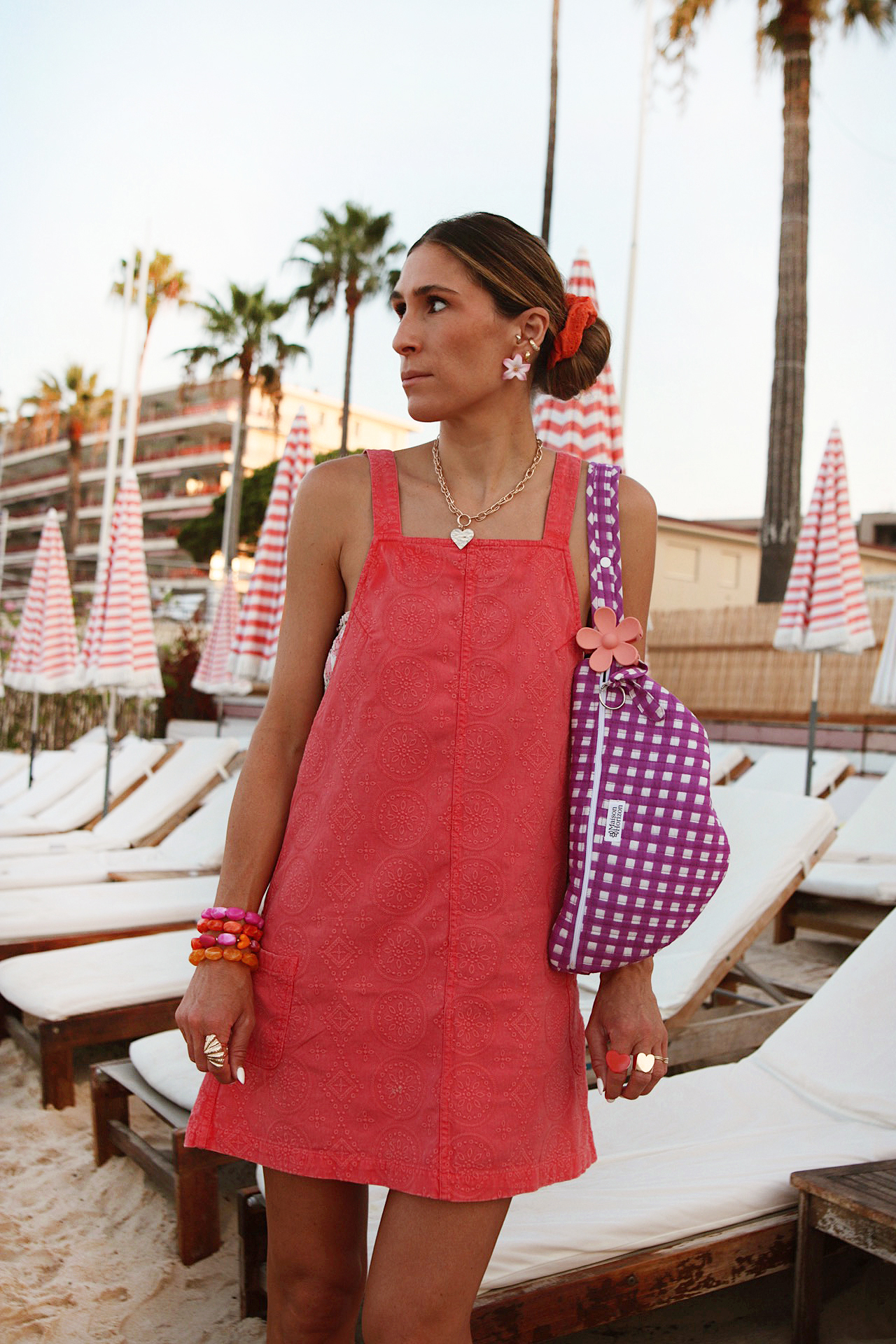 www.chonandchon.com robe salopette brodée rouge promod