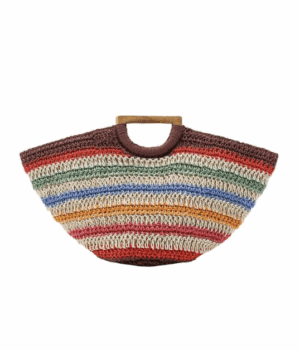SAC CABAS 100 % JUTE À RAYURES ZARA