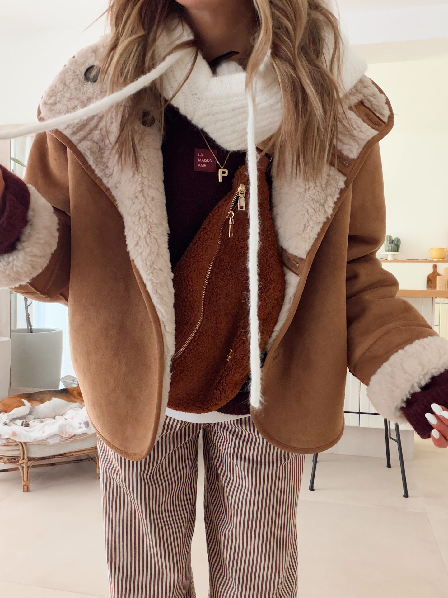 www.chonandchon.com veste reversible daim moumoute zara