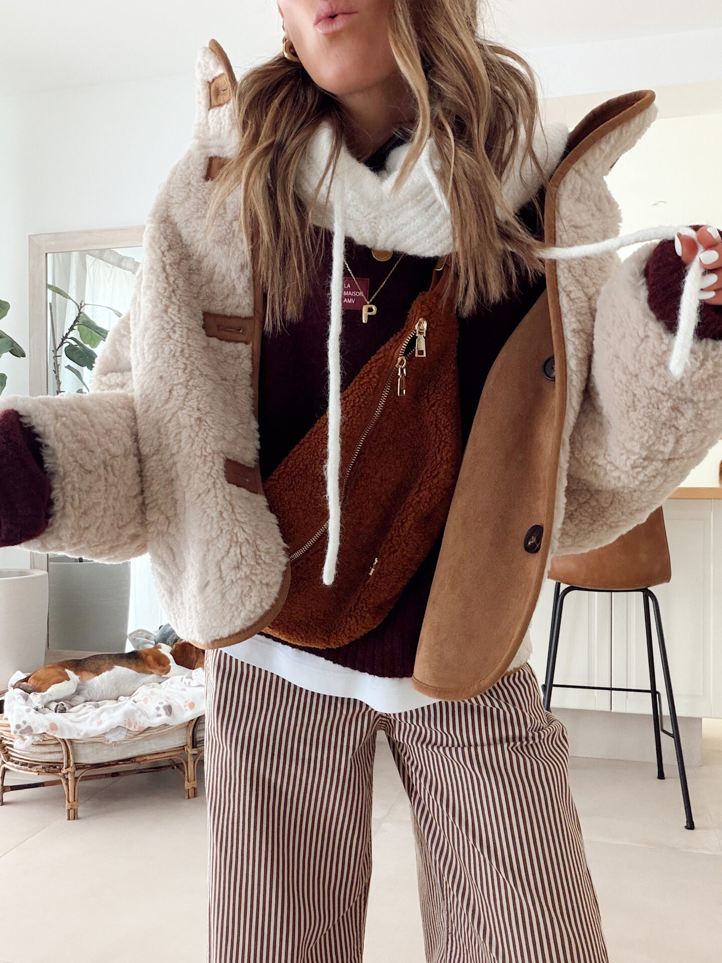www.chonandchon.com veste reversible daim moumoute zara